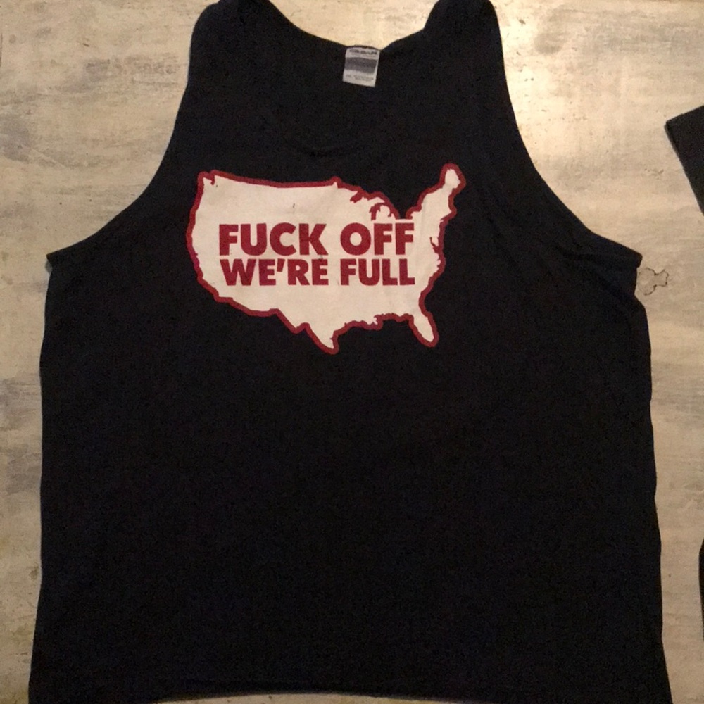 2XL black tank top